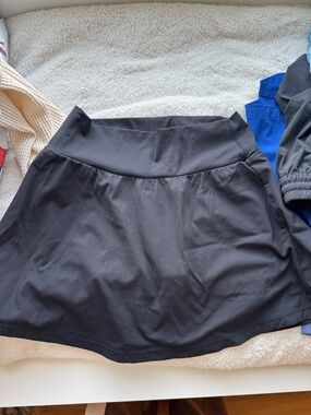 Vici Black Athletic Skort with Branded Waistband